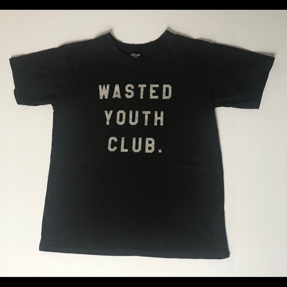 Small Men’s Wasted Youth Club T Shirt.